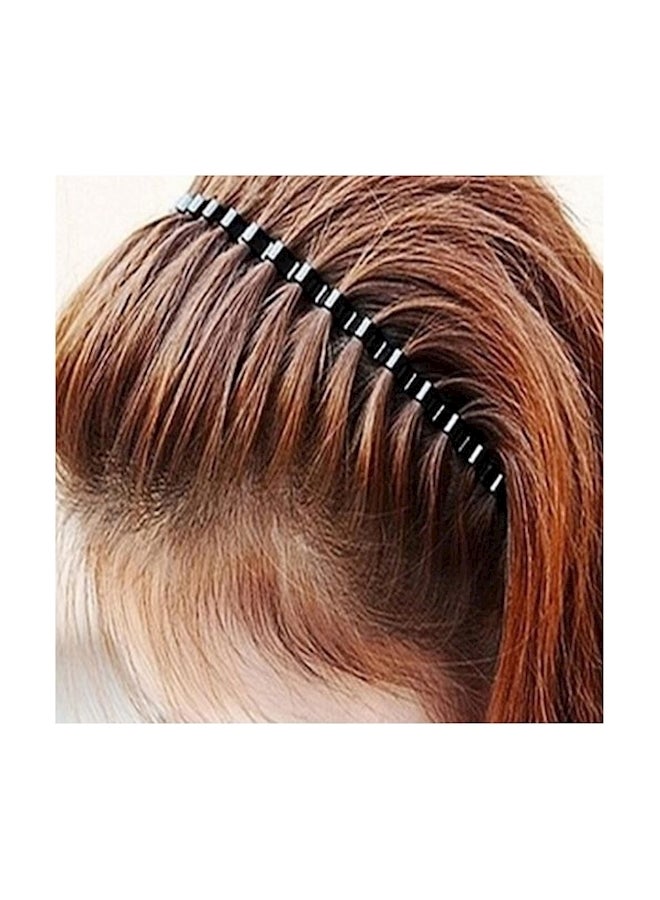 Comb Designed Hair Headband Black