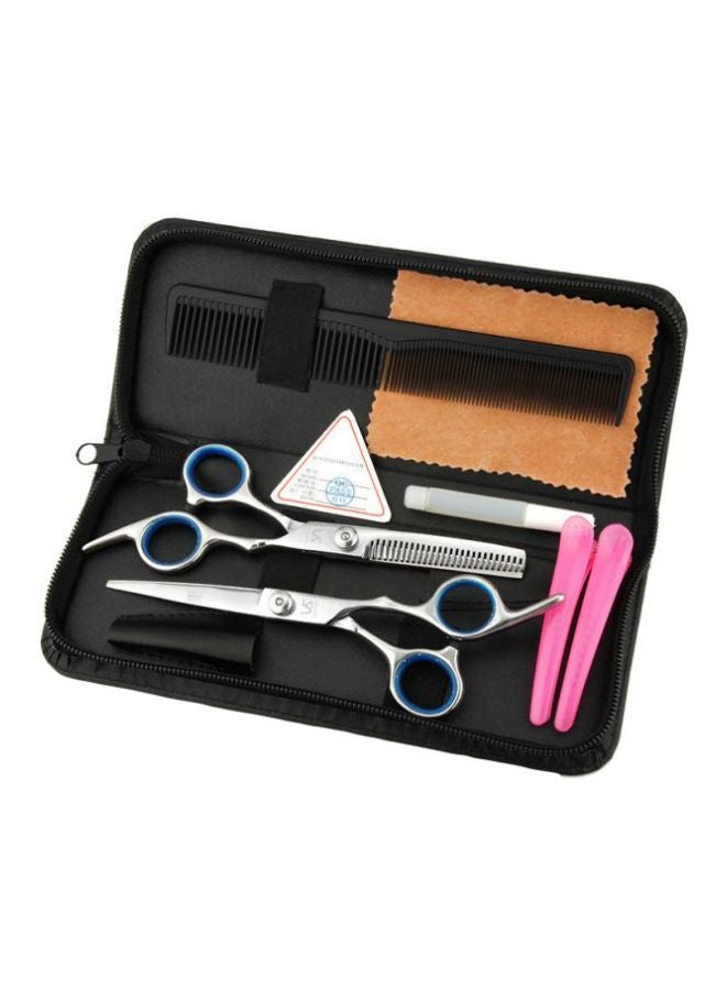 Professional Hair Cutting Scissors Set Black/Silver/Pink