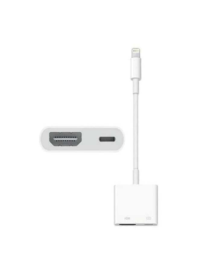 HDMI To Lightning Adapter White