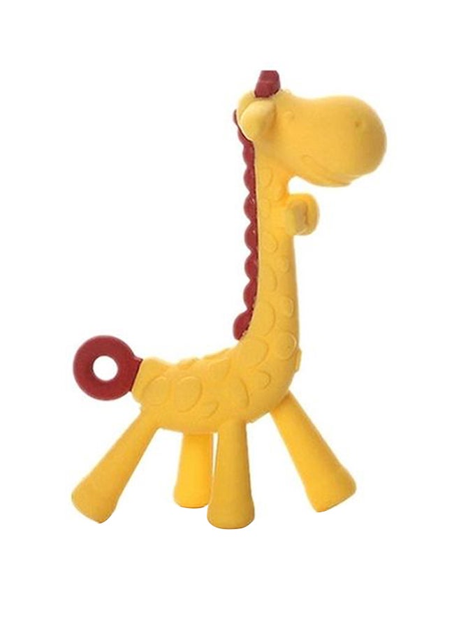 Food Grade BPA Free Silicone Cartoon Giraffe Shape Baby Teether Toy ¨C Multicolour