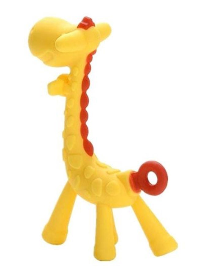 Food Grade BPA Free Silicone Cartoon Giraffe Shape Baby Teether Toy ¨C Multicolour