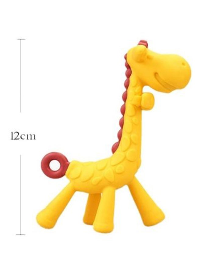 Food Grade BPA Free Silicone Cartoon Giraffe Shape Baby Teether Toy ¨C Multicolour