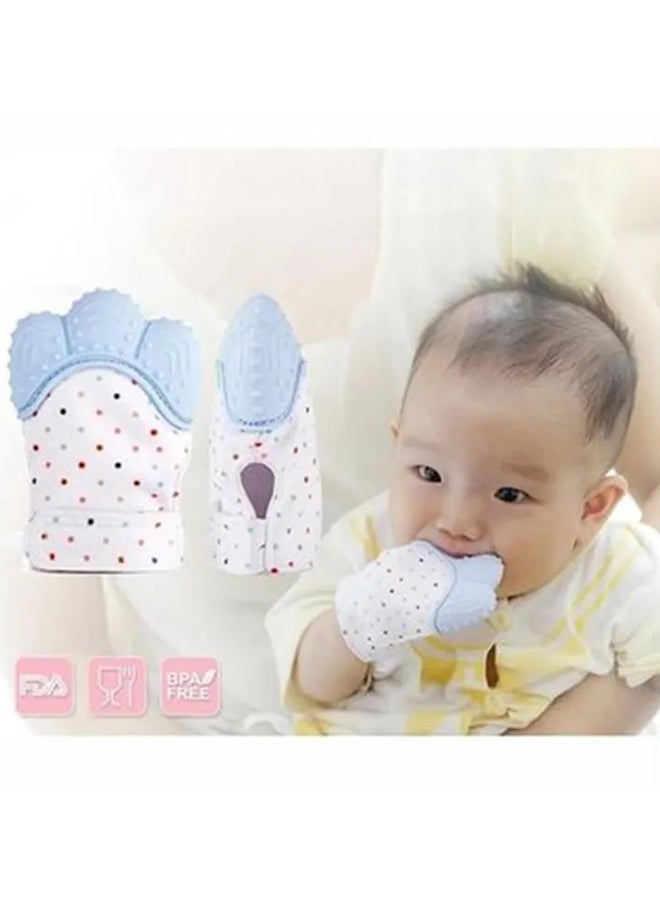 Silicone Baby Teether Pacifier Glove With Adjustable Fastener Strap
