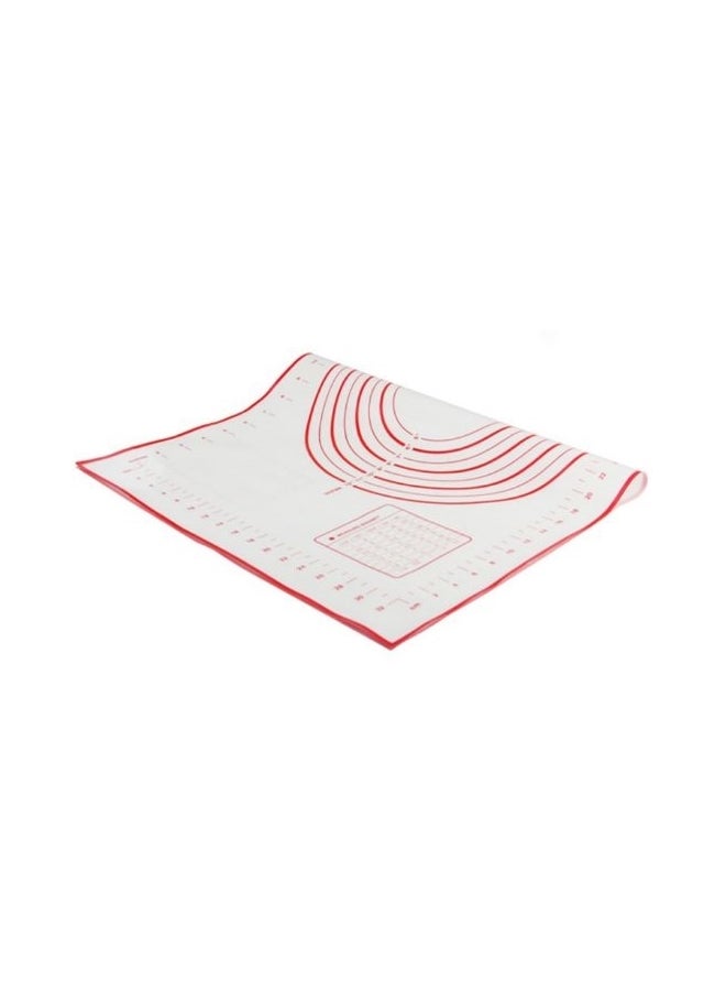 Silicone Baking Mat White/Red 60x40centimeter