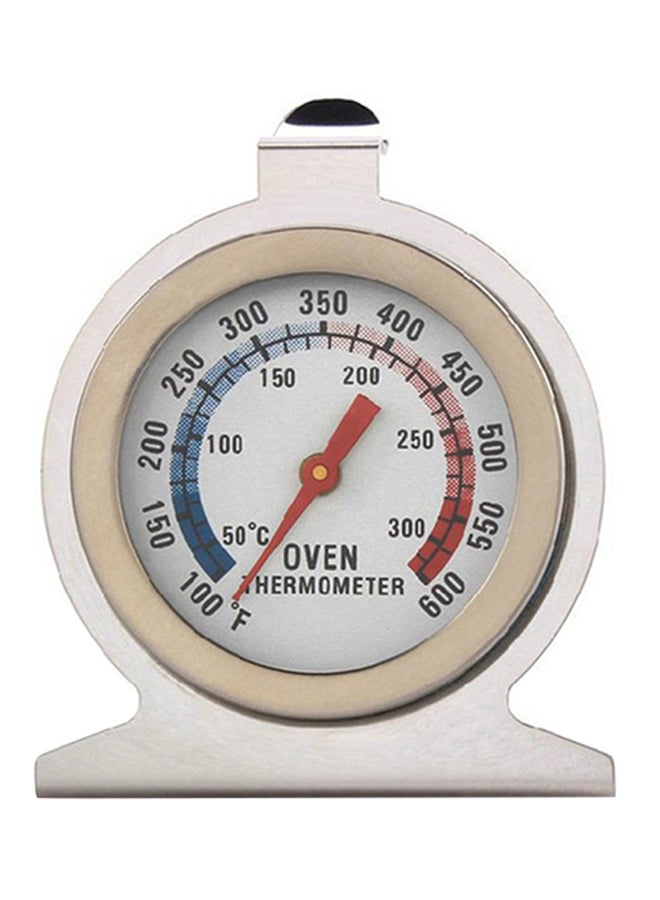 Dial Oven Thermometer Stainless Steel Gauge Dial Kitchen Baking Supplies Silver