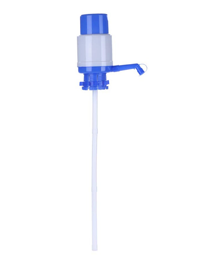 Hand Press Water Pump Dispenser White/Blue