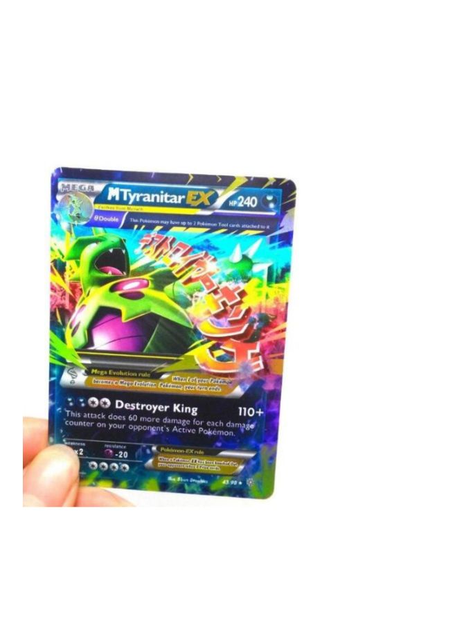 100-Piece Assorted Pokemon Card Game 7x5x7cm