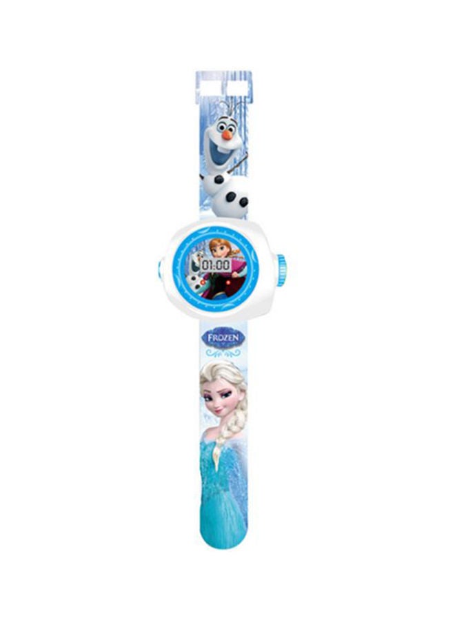 3D Frozen Elsa Princess Projection Watch Baby Cartoon Digital - Assorted 23*6centimeter