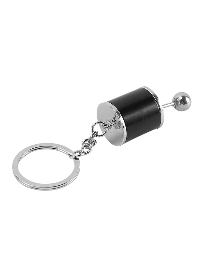 6-Speed Gearshift Key Chain Silver