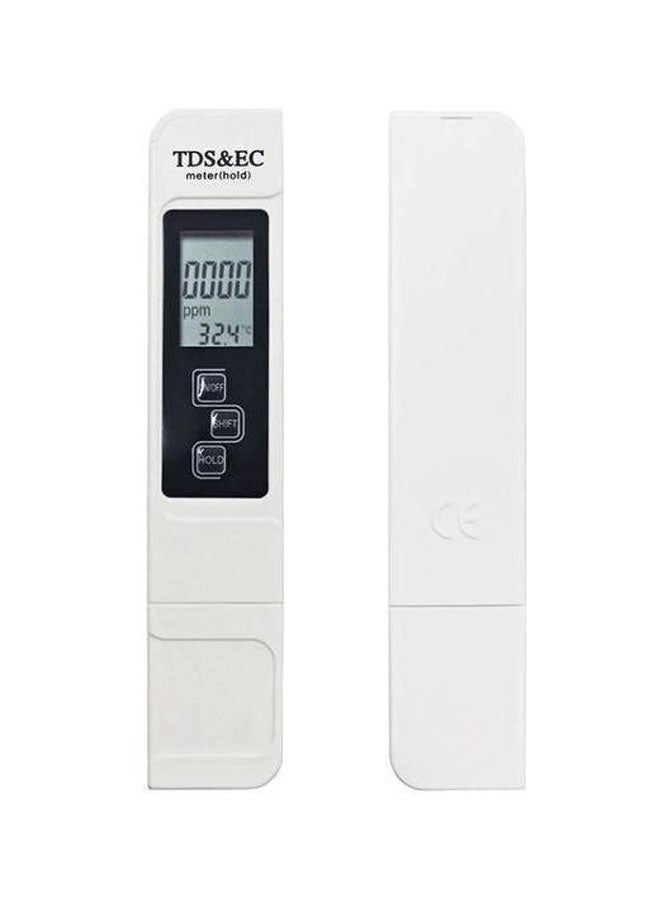 Digital TDS Water Quality Purity Tester Pen White/Black