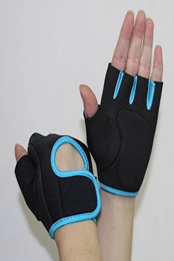 1 Pair Sport Cycling Fitness Gym Weightlifting Exercise Half Finger Sport Gloves For Women 40g