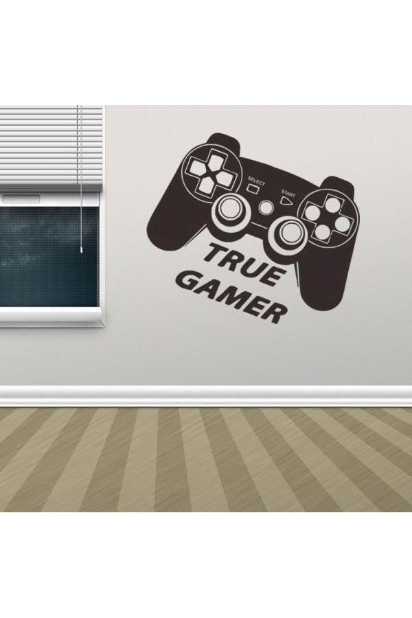 Gamepad Wall Stickers For Kids Rooms Game Controller Poster Home Decor Wall-Papers Decals Wall Stickers Bedroom Murau-Xsq Multicolour