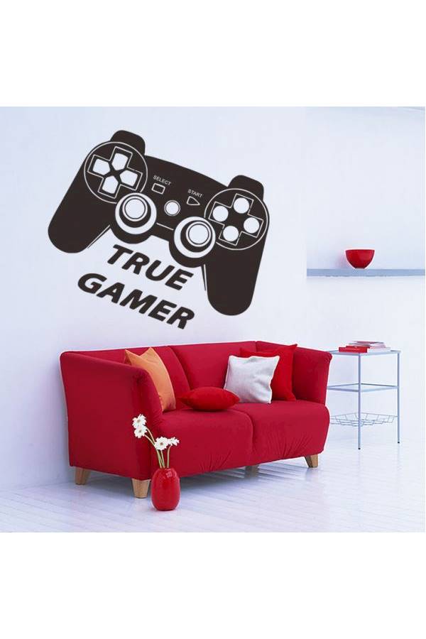 Gamepad Wall Stickers For Kids Rooms Game Controller Poster Home Decor Wall-Papers Decals Wall Stickers Bedroom Murau-Xsq Multicolour