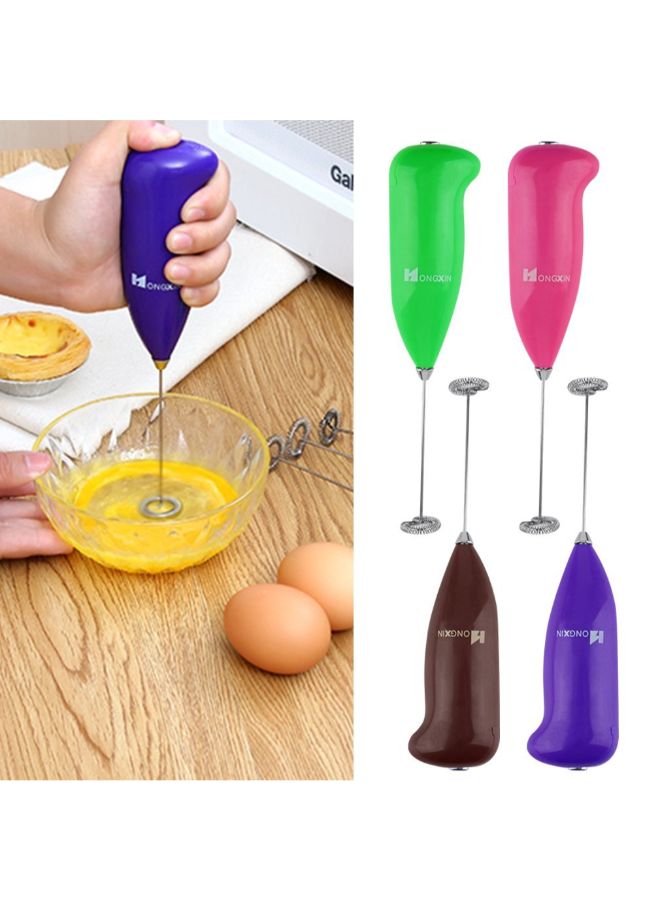 Electric Handheld Coffee And Milk Egg Beater Whisk Multicolour