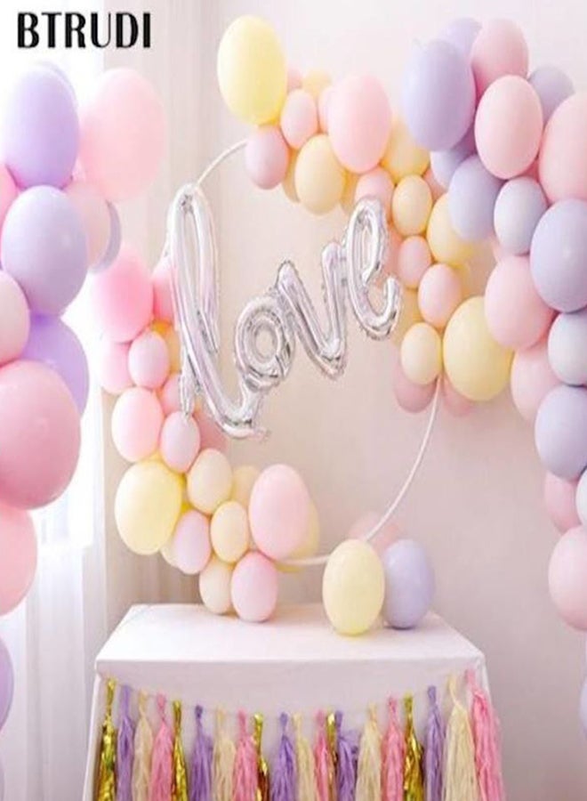 100-Piece Birthday Party Sweet Macaron Candy Latex Balloon Decoration Set 10inch
