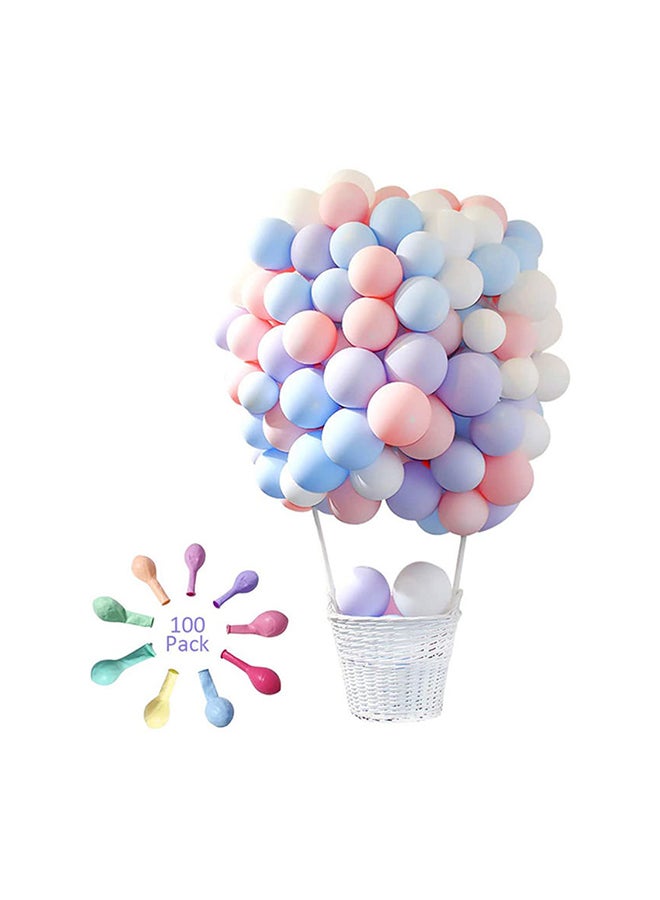 100-Piece Macaron Balloon Set Durable Sturdy Authentic And Attractive For Decoration cminch
