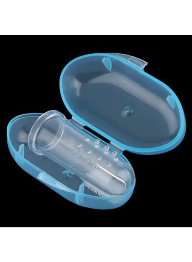 Gum Teeth And Tongue Cleaning Finger Cap Durable Brush For Baby - Clear
