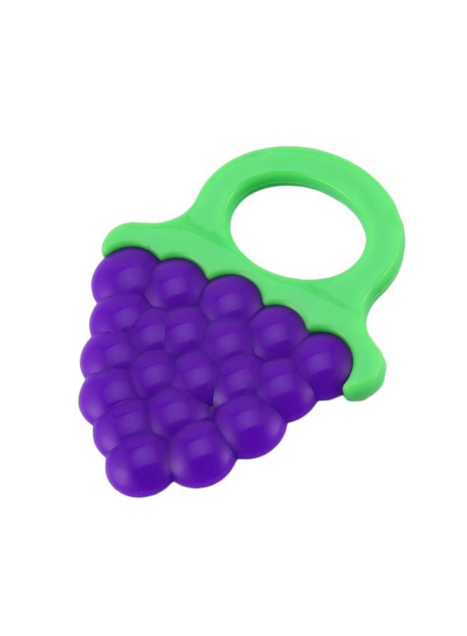 Non-toxic Fruit Shaped Soft And Comfortable Baby Silicone Teether - Purple