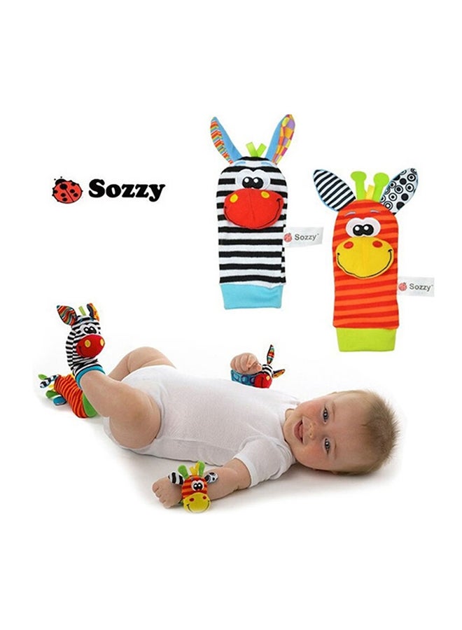 High-Quality Infant Socks And Wrist Rattles Developmental Soft Toys Set For Kids