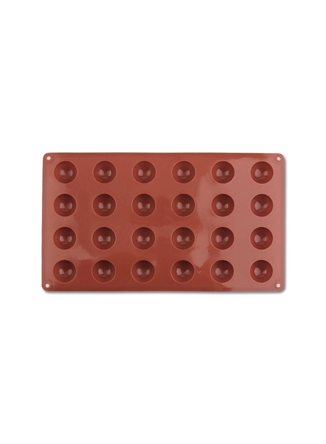 Silicone Chocolate Mould Brown 29x17x1.3centimeter