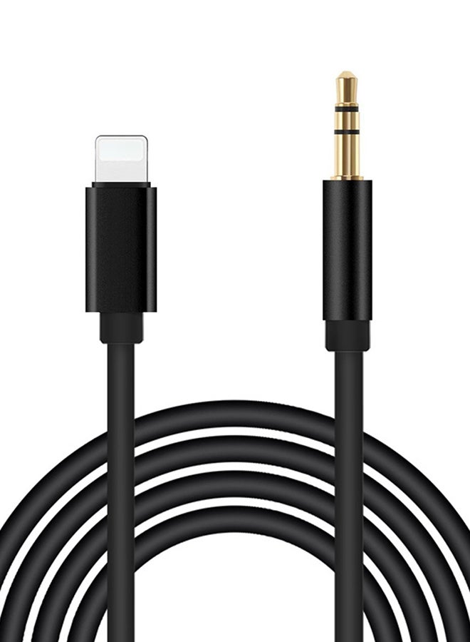 Lighthing To Male Aux Cable Black