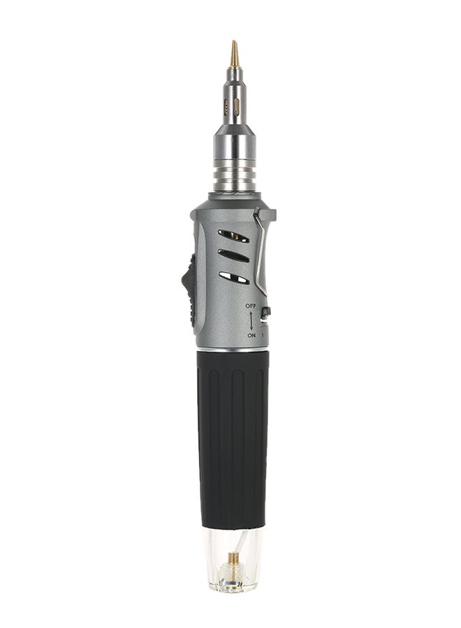 10-In-1 Professional Pen Style Butane Gas Soldering Iron Set Grey