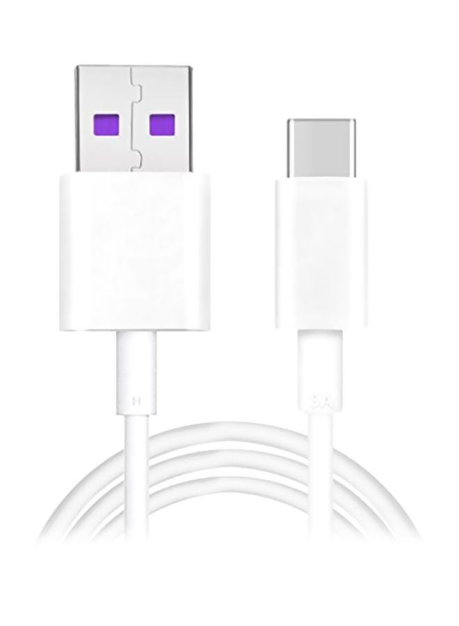 Type-C 5A Data Sync Fast Charging Cable White