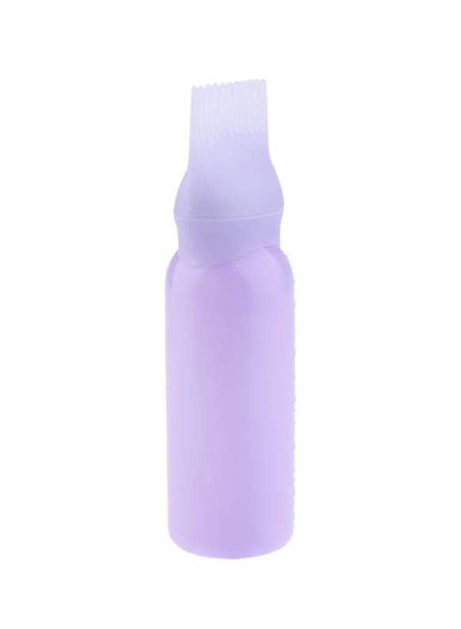 Hair Dye Applicator Bottle With Brush Purple 17 x 4.5centimeter