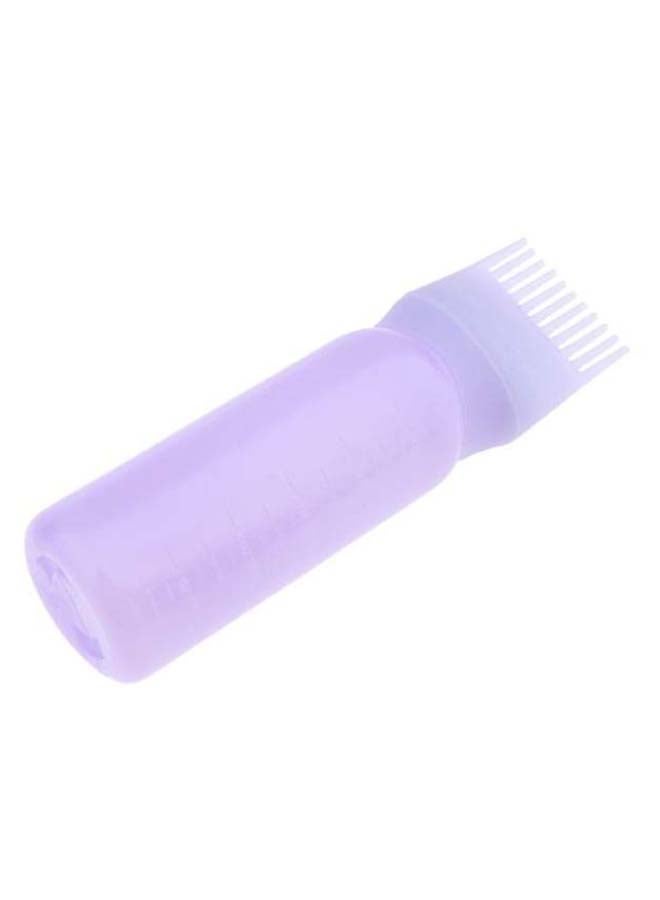 Hair Dye Applicator Bottle With Brush Purple 17 x 4.5centimeter