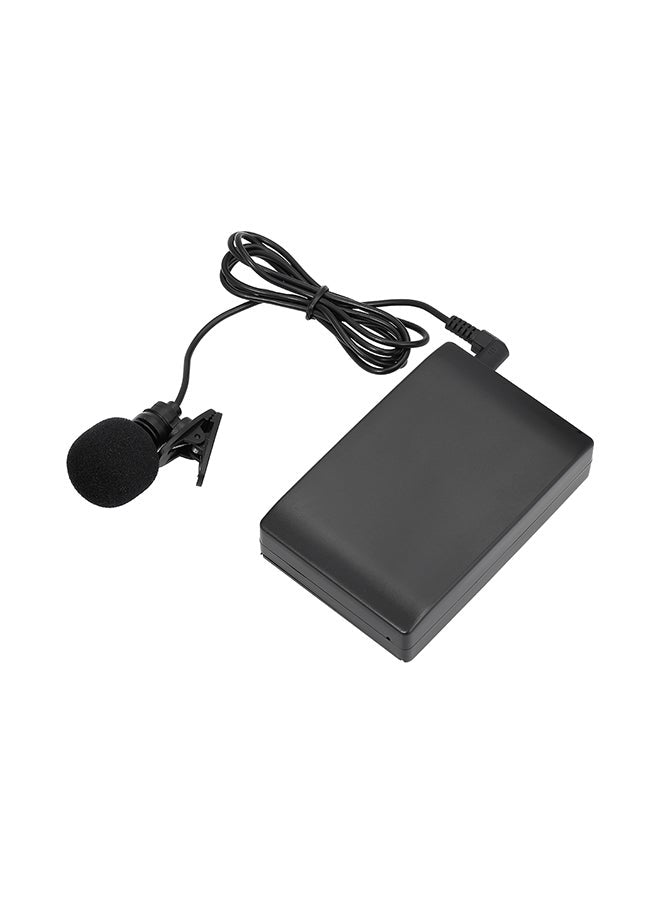 Mini Wireless Clip-on FM Microphone V466 Black