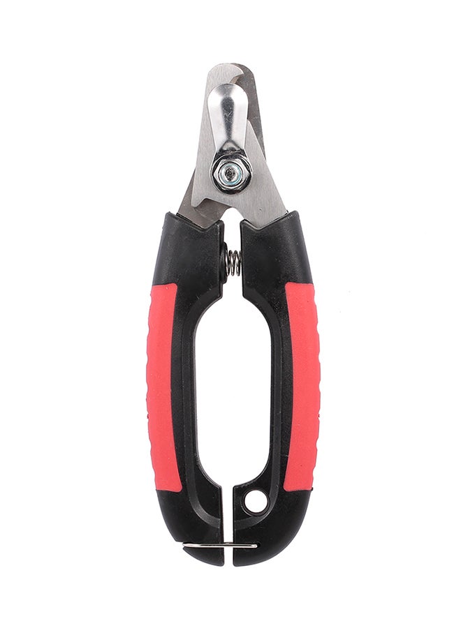 Nail Clipper With Lock Grooming Scissors For Cats Black/Silver/Red 0.04kg