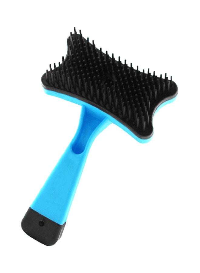 Pet Dogs Cats Multi-Function Hair Grooming Comb Blue/Black 13x4x8centimeter