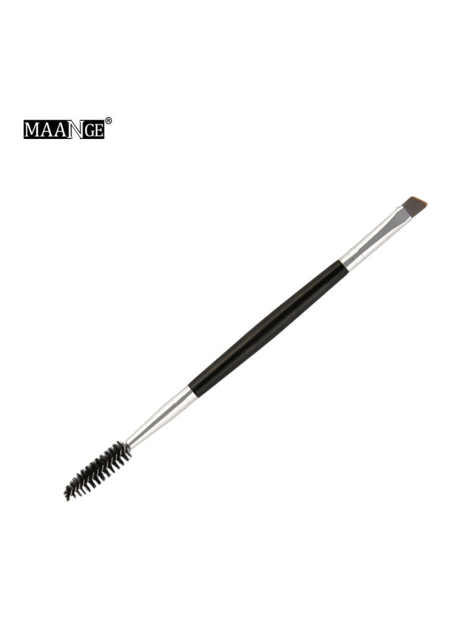 Double Sided Eyebrow Brush Black/Silver