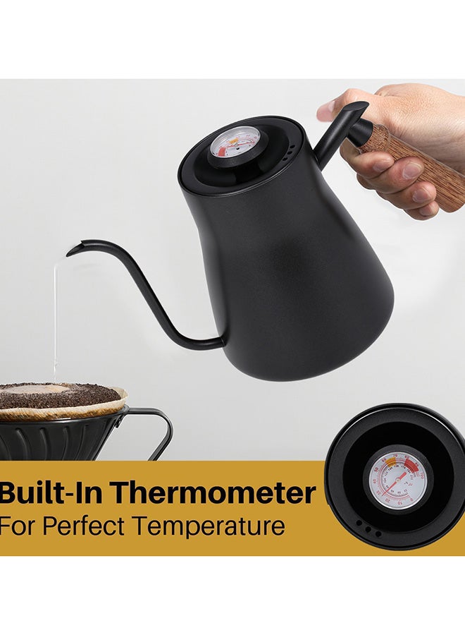 Replacement Thermometer Hand Drip Coffee Pot 111235 Black/Brown