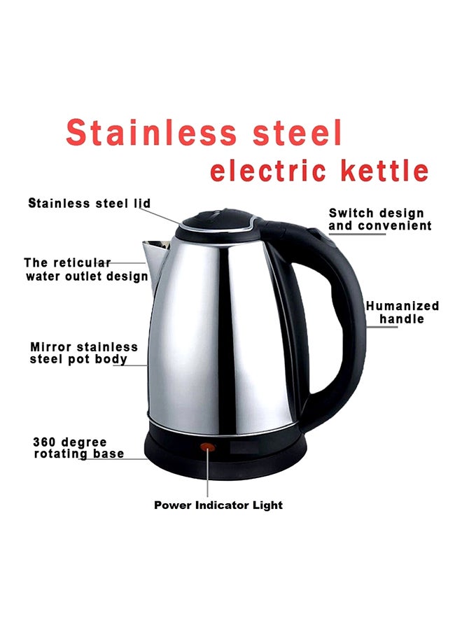 Electric Kettle 1.8L 1.8 l no159 Silver/Black