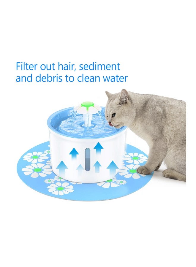 6-Piece Replacement Water Fountain Filters White
