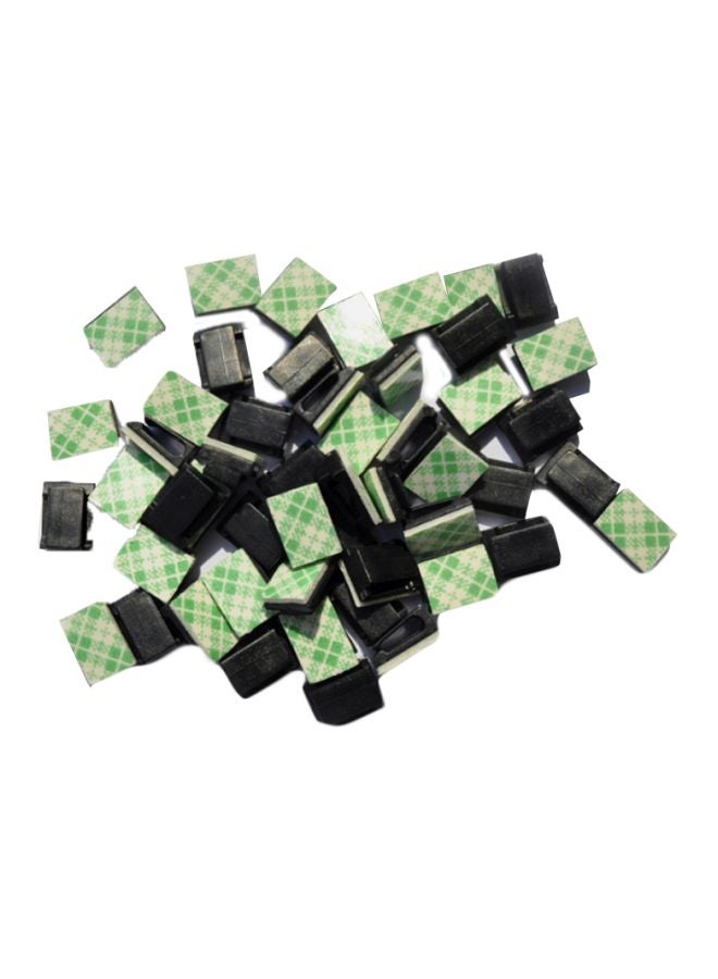 40-Piece Car Cable Tie Self Adhesive Clips Set