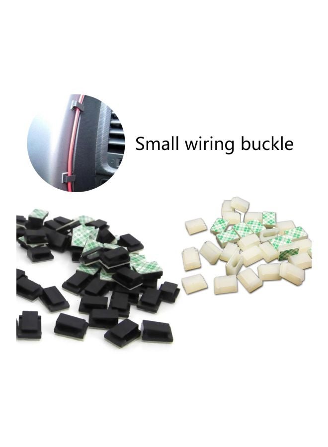 40-Piece Car Cable Tie Self Adhesive Clips Set