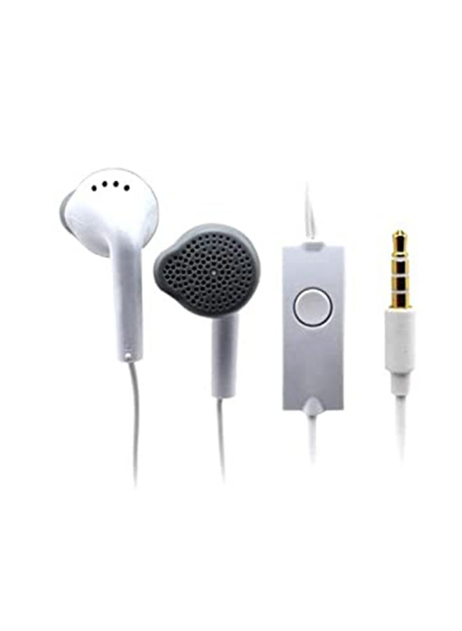 Wired In-Ear Earphones With Microphone For Samsung Galaxy S2/S3/S4/S5/Note 2/3/4 White