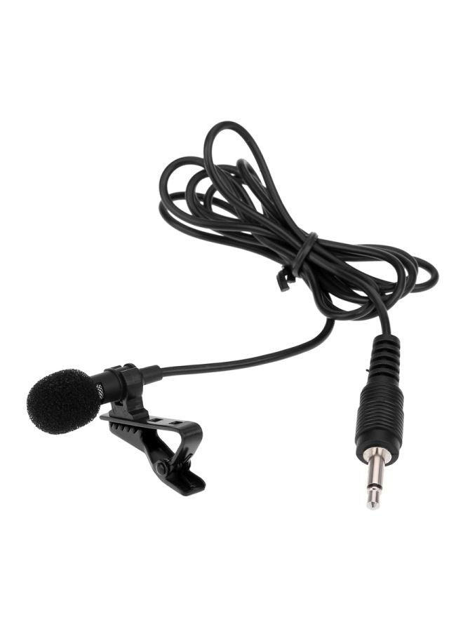 Lavalier Clip Metal Stereo Microphone LU-D1701 Black