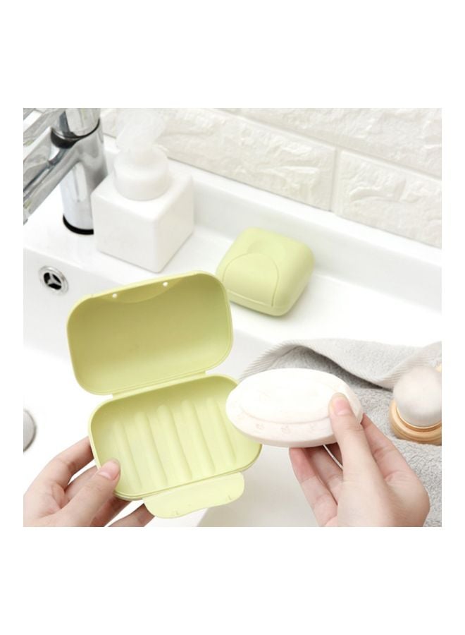Leakproof Soap Dish Box Multicolour 12x7.5x4.4centimeter