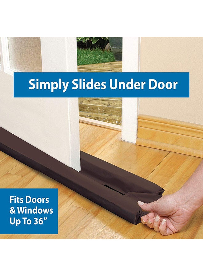 Twin Draft Guard Extreme in Brown - Energy Saving Under Door Draft Stopper
