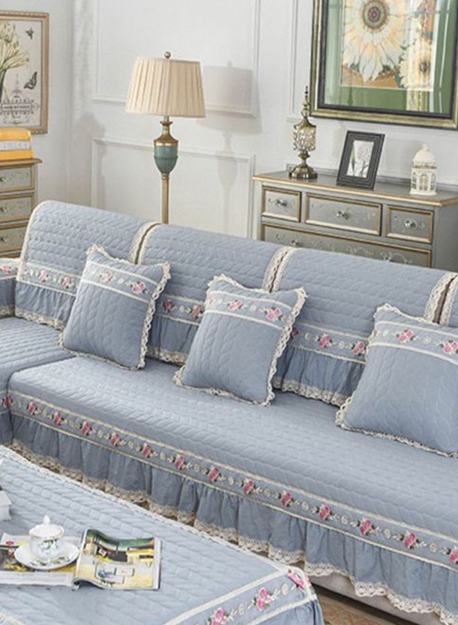 European Style Sofa Slipcover Grey/Pink/Beige 70 x 70centimeter