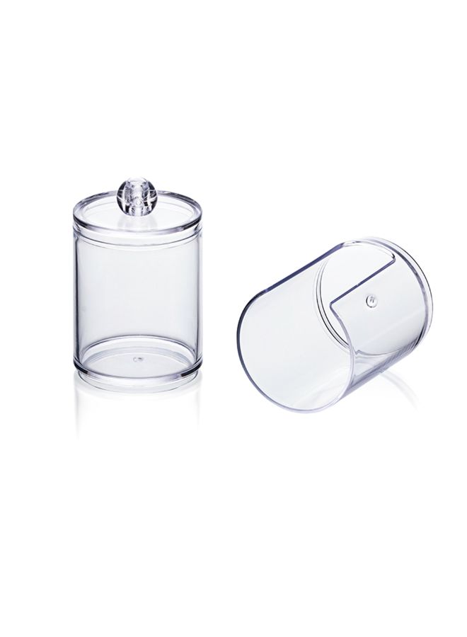 Two-Layer Cosmetics Storage Box Clear