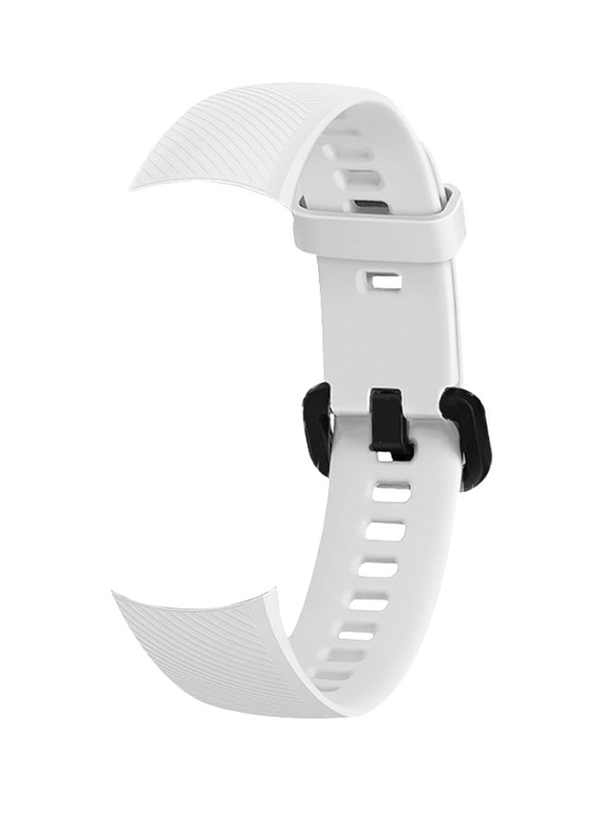 Silica Gel Replacement Smartwatch Band For Honor Band 5 White