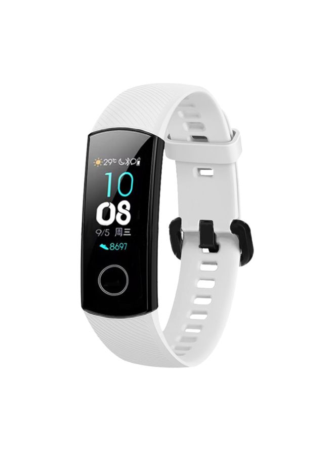 Silica Gel Replacement Smartwatch Band For Honor Band 5 White