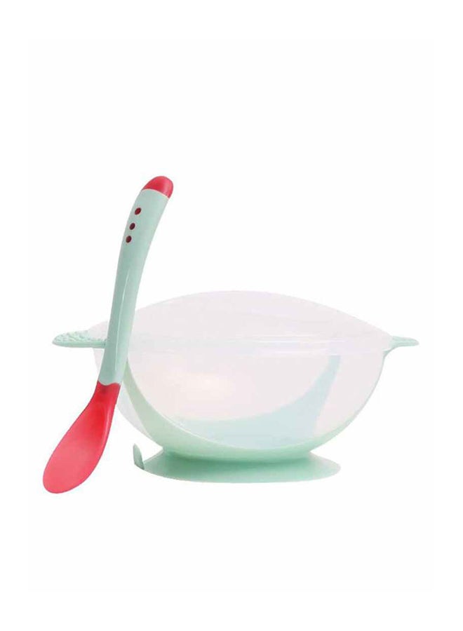 Temperature Sensing Odourless And Harmless Material Baby Feeding Bowl With Spoon