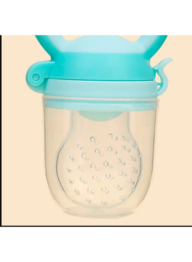 Small Convenient Silicone Fresh Fruit And Vegetable Teething Feeder For Kids - Green