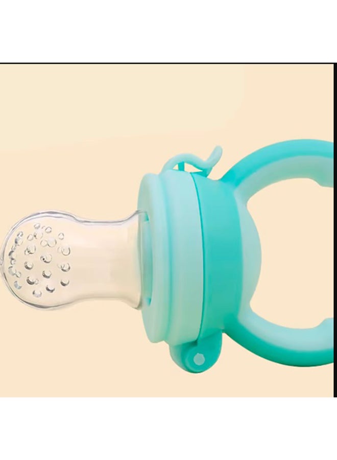 Small Convenient Silicone Fresh Fruit And Vegetable Teething Feeder For Kids - Green