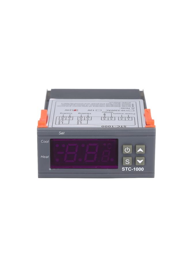 A-400P Digital Microcomputer Temperature Controller Grey/Black/Red 75x34.5x85mm